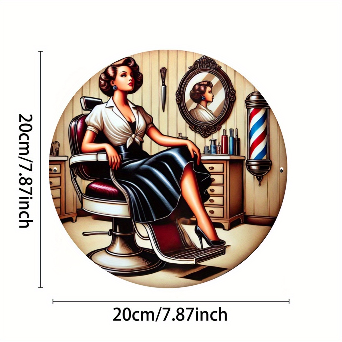 Panneau métallique Vintage pou - Home Barbershop avis et prix