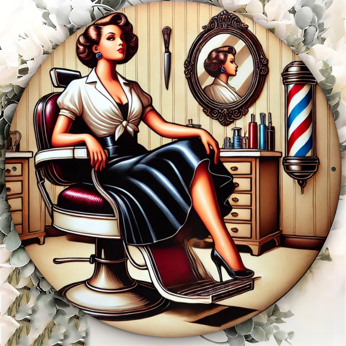 Panneau métallique Vintage pou - Home Barbershop avis et prix