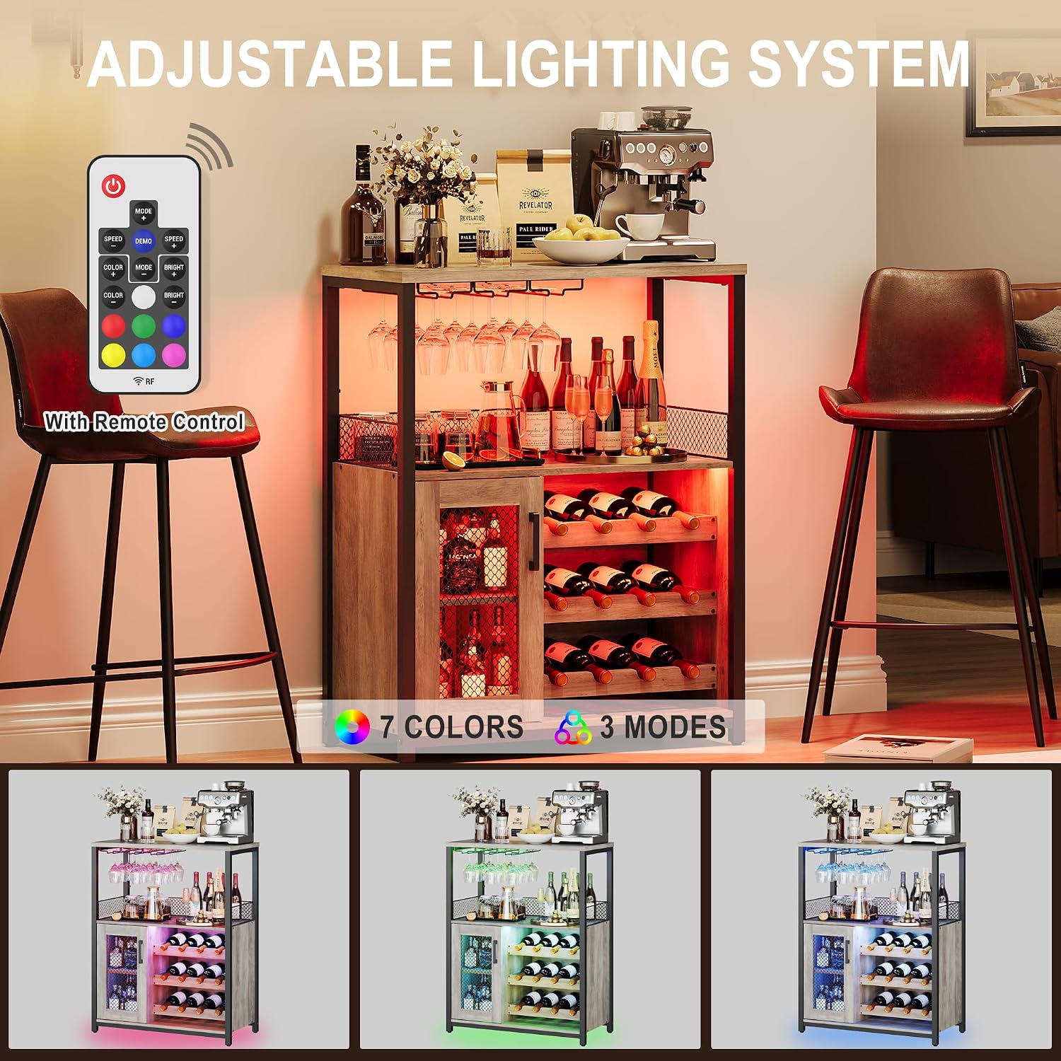 Meuble à vin à 3 niveaux avec  - Home Bar And Cabinet avis et prix