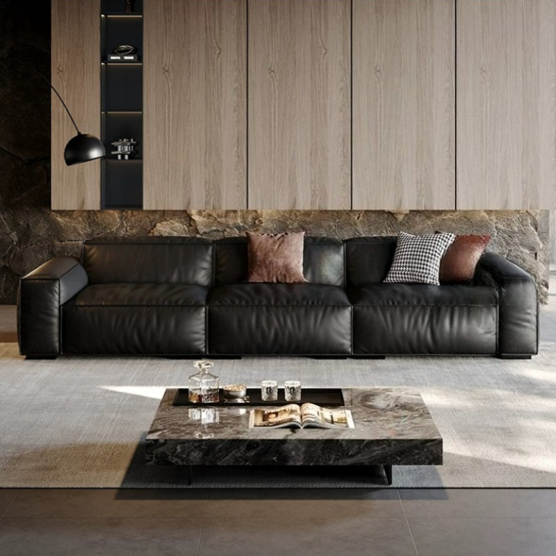 Canapés de luxe en cuir noir,  - Home Barcelona avis et prix