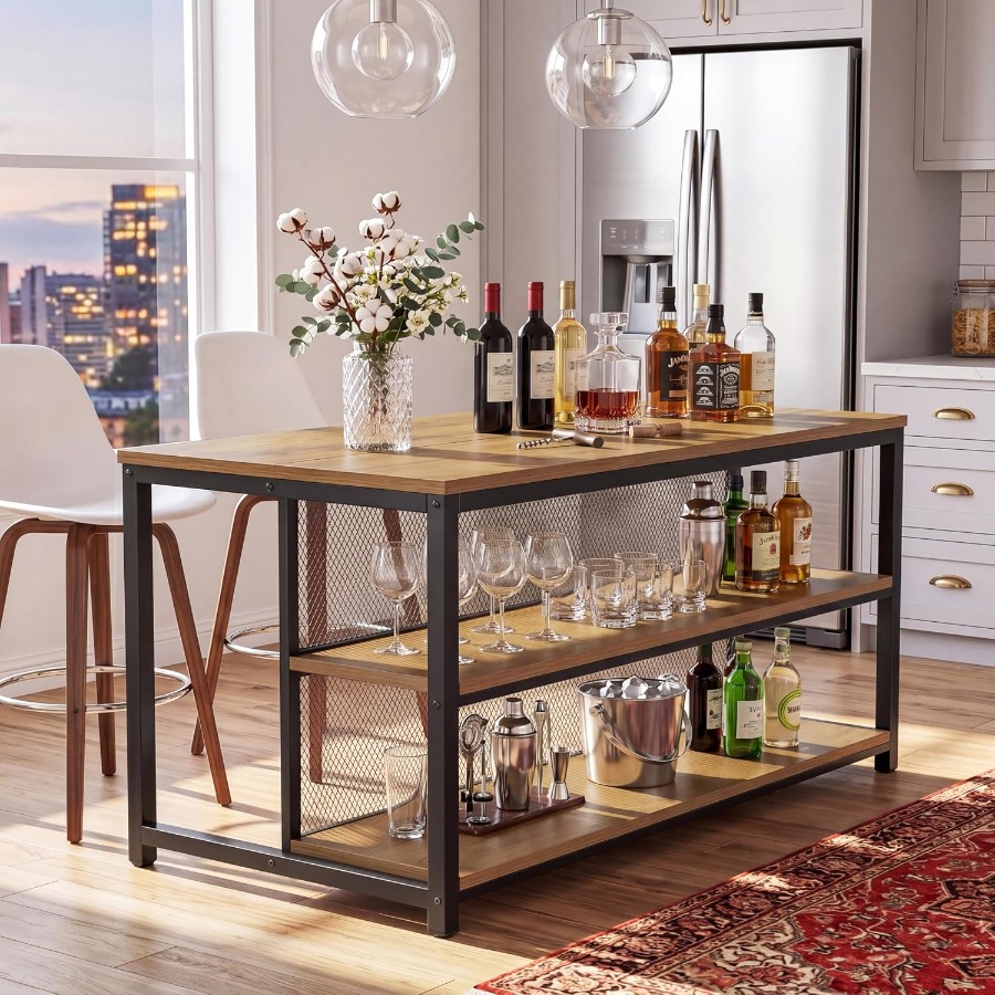 Table de bar de 63 pouces, uni - Home Bar Seating avis et prix