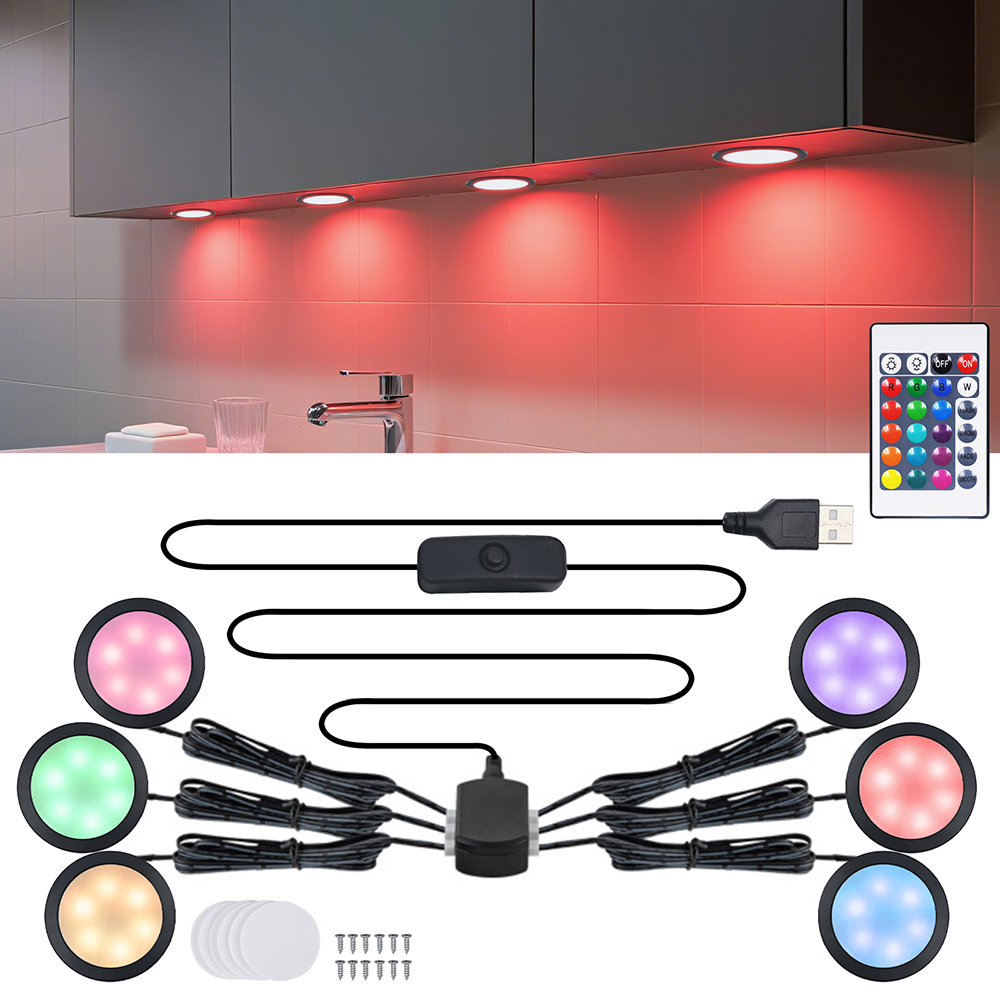 1/2/4/6 lampe RGB LED sous-meu - Home Bar And Cabinet avis et prix