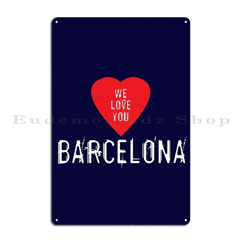 Plaque Métallique « We Love Yo - Home Barcelona avis et prix