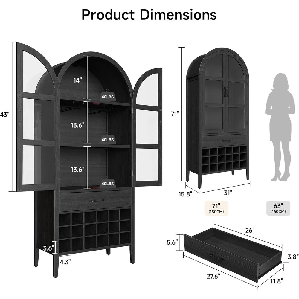 Meuble bar à vin archeux de 71 - Home Bar Shelves avis et prix