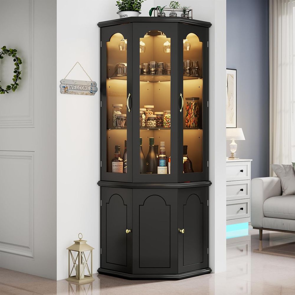 Armoire de bar illuminée avec  - Home Bar And Cabinet avis et prix